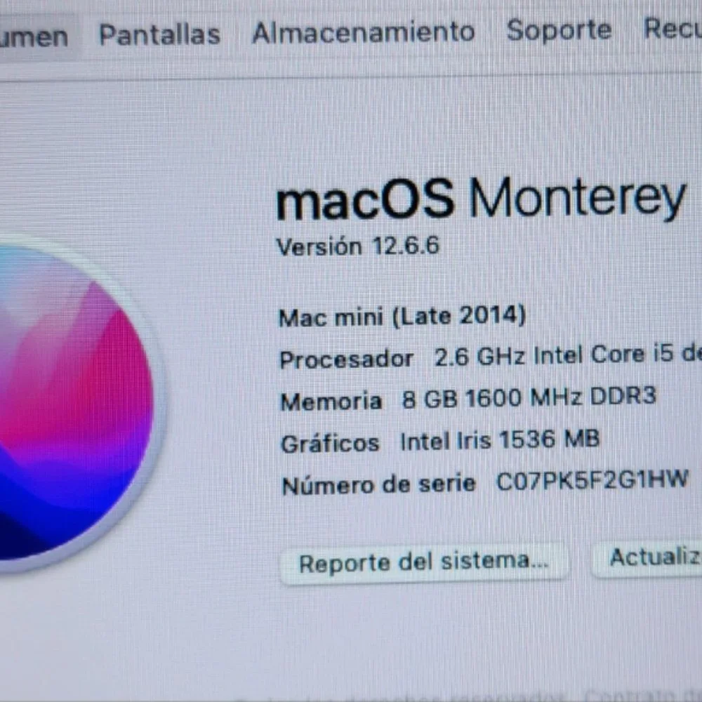 Escritorio Apple Mac Mini 2014 | 2.6 i5 de dos núcleos 8GB 128GB SSD/